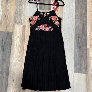 Savana Jane embroidered black dress